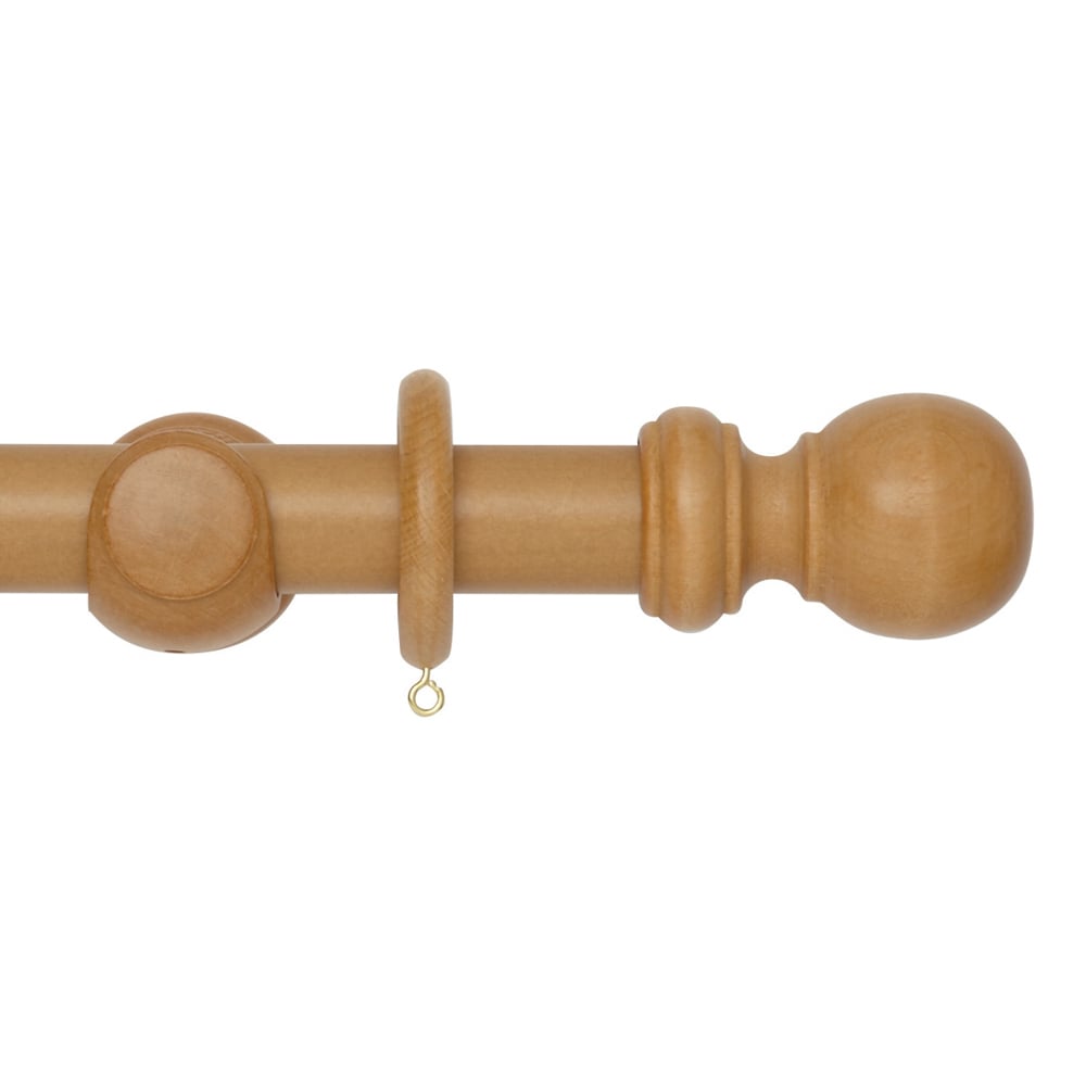 Rolls Woodline Ball 35mm Wood Curtain Pole