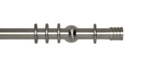 Rolls Neo Metal Curtain Pole 28mm Stud Stainless Steel