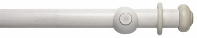 Rolls Modern Country Button 45mm Wood Curtain Pole