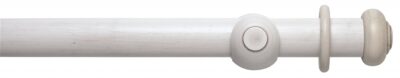 Rolls Modern Country Button 55mm Wood Curtain Pole