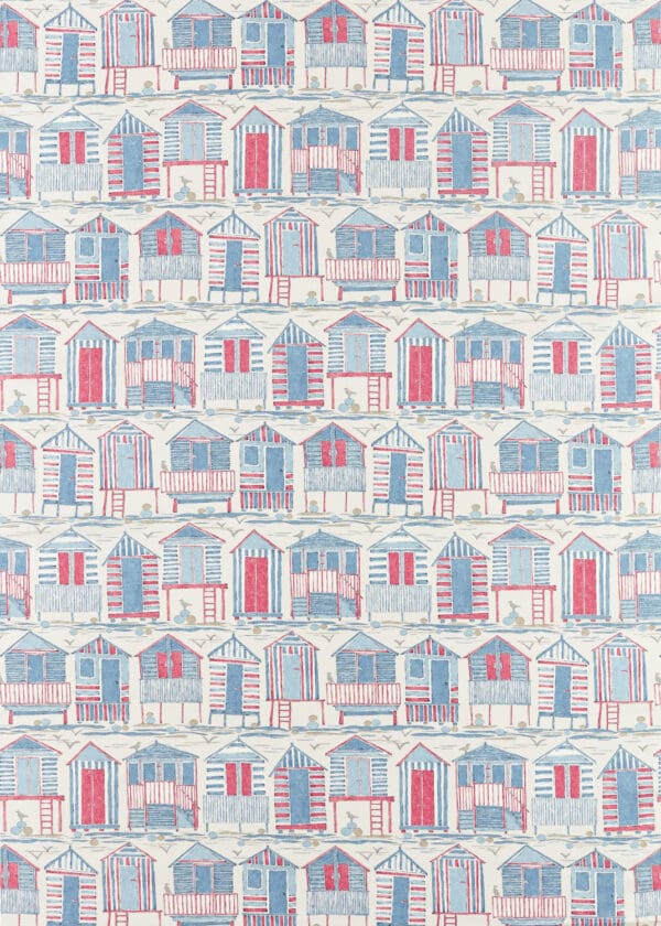 Sanderson Port Isaac Beach Huts Fabric