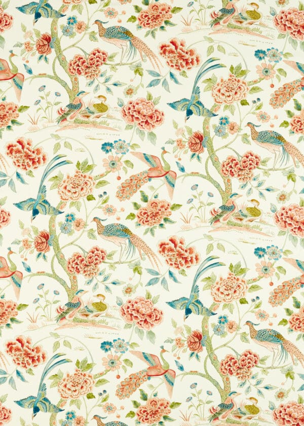 Sanderson Water Garden Indienne Peacock Fabric