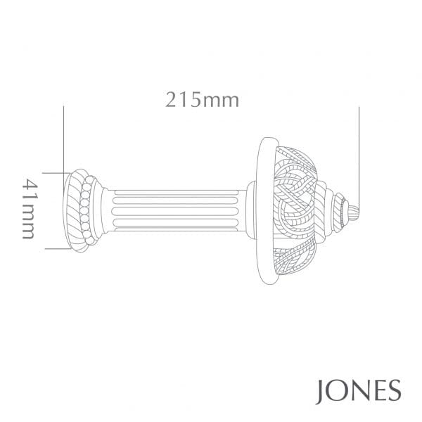 Jones Florentine Handcrafted  Rope Holdbacks