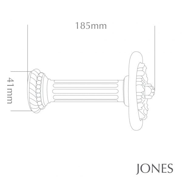 Jones Estate Handcrafted 50mm Acanthus Holdbacks