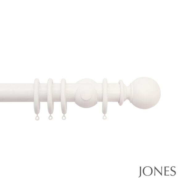 Jones Hardwick Handcrafted 40mm Wooden Curtain Pole Ball