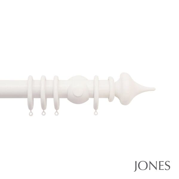 Jones Hardwick Handcrafted 40mm Wooden Curtain Pole Minaret