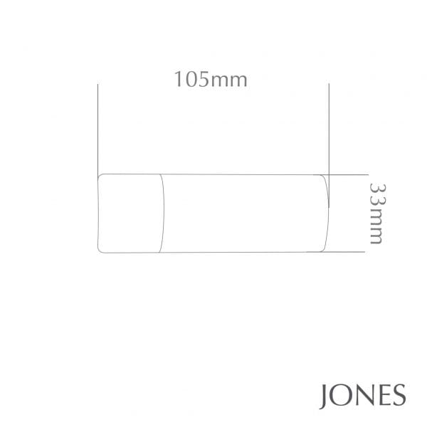 Finial for Jones Lunar 28mm Oak Curtain Pole with Barrel Finials