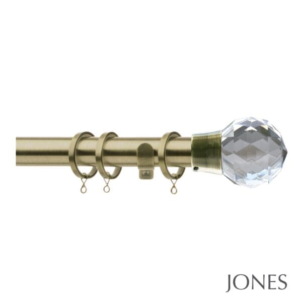 Jones Quartz 28mm Metal Curtain Pole