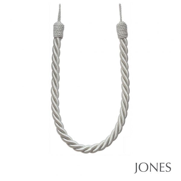 Jones Interiors Reef Rope Curtain Tieback Silver