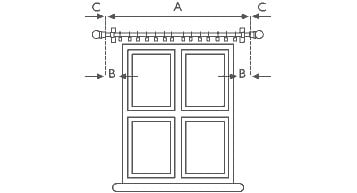 how to measure for a curtain pole