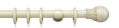 Integra Masterpiece 35mm Wooden Curtain Pole Elizabethan Orb