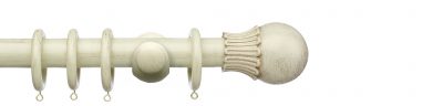 Integra Masterpiece 50mm Wooden Curtain Pole Elizabethan Orb