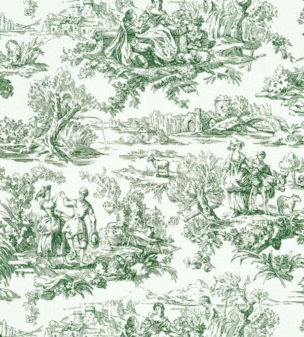 Little Greene Lovers' Toile Wallpaper