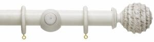 Hallis Origins 35mm Wood Curtain Pole Fossil Ball