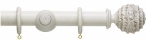 Hallis Origins 45mm Corded Wooden Curtain Pole Fossil Ball