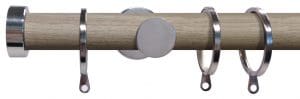 Swish Soho Stud 28mm Wood Curtain Pole