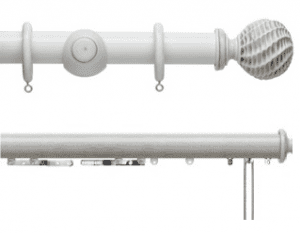 Hallis Hudson 45mm Origins Wooden Corded Curtain Poles Ammonite