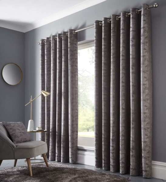 TOPIA CHARCOAL CURTAIN