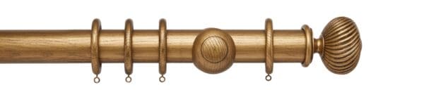 Hallis Hudson Ashbridge Sezincote 45mm Wooden Curtain Pole