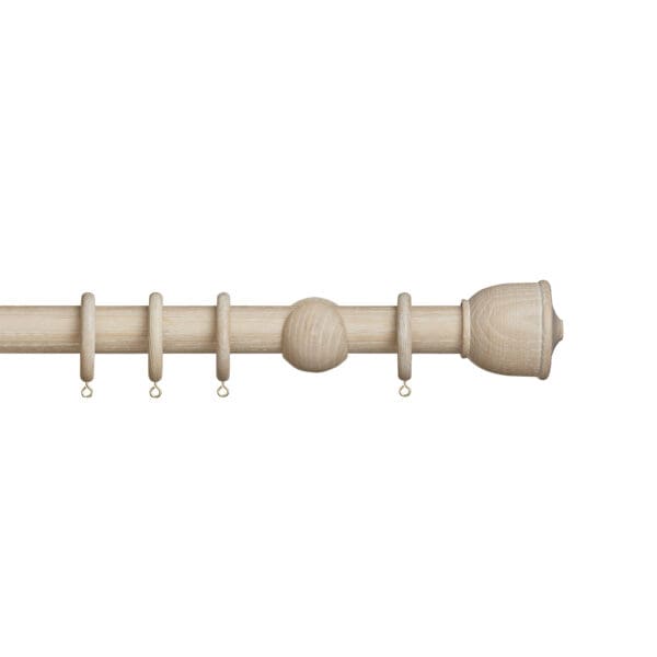 Hallis Hudson Eden Urn 35mm Wooden Curtain Pole