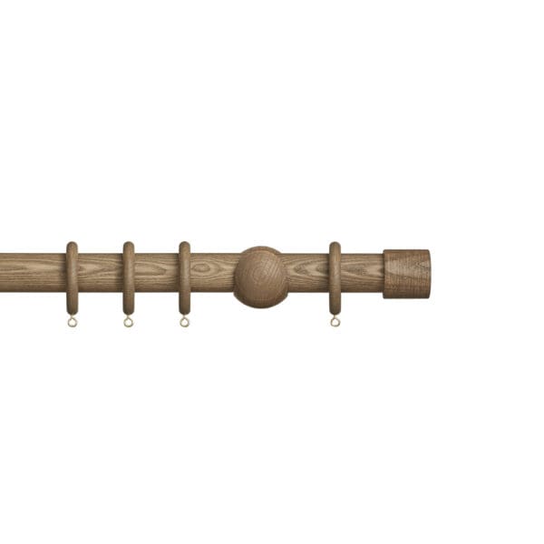 Hallis Hudson Eden End Cap 35mm Wooden Curtain Pole