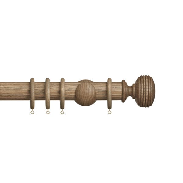 Hallis Hudson Eden Ellipse 45mm Wooden Curtain Pole