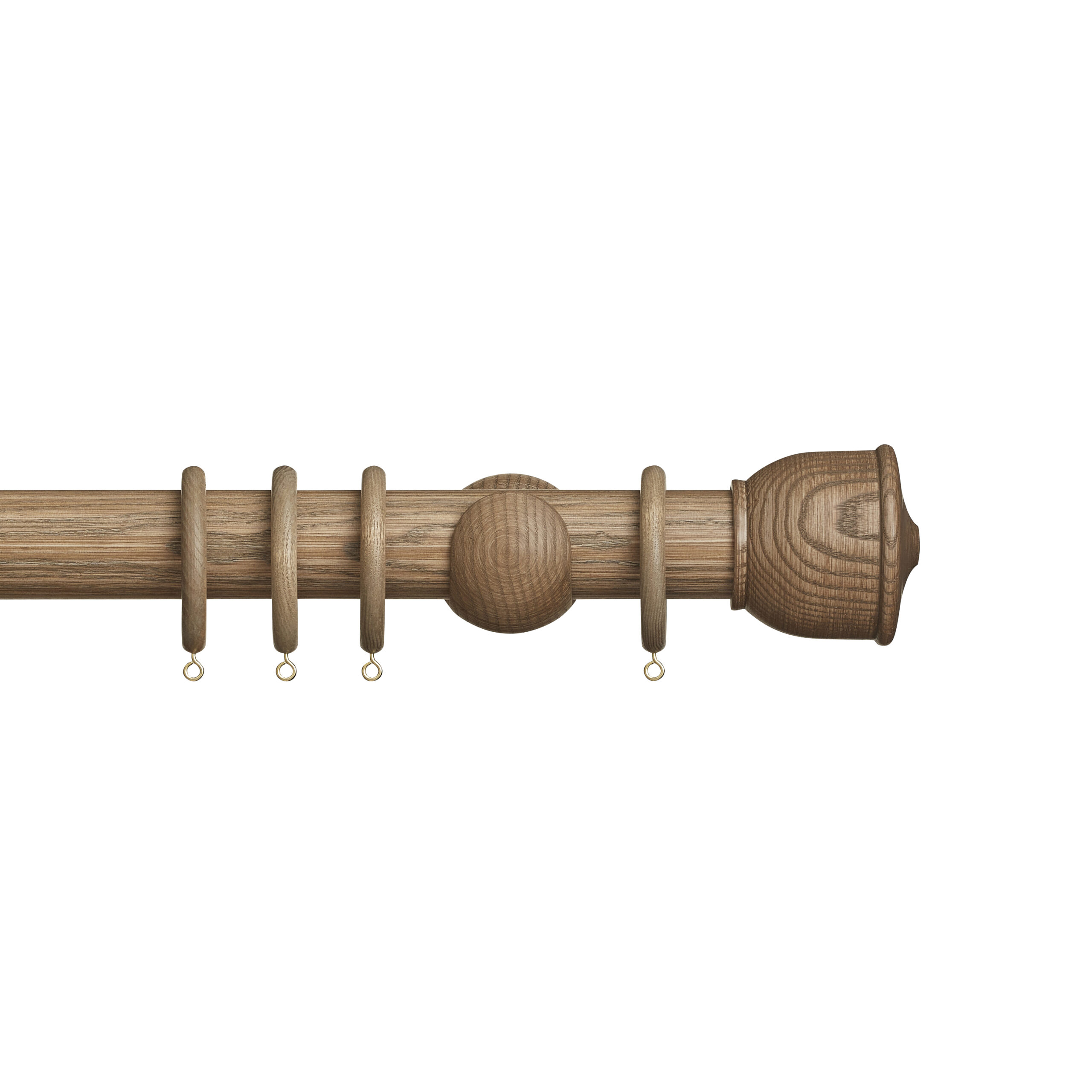 Hallis Hudson Eden Urn 45mm Wooden Curtain Pole