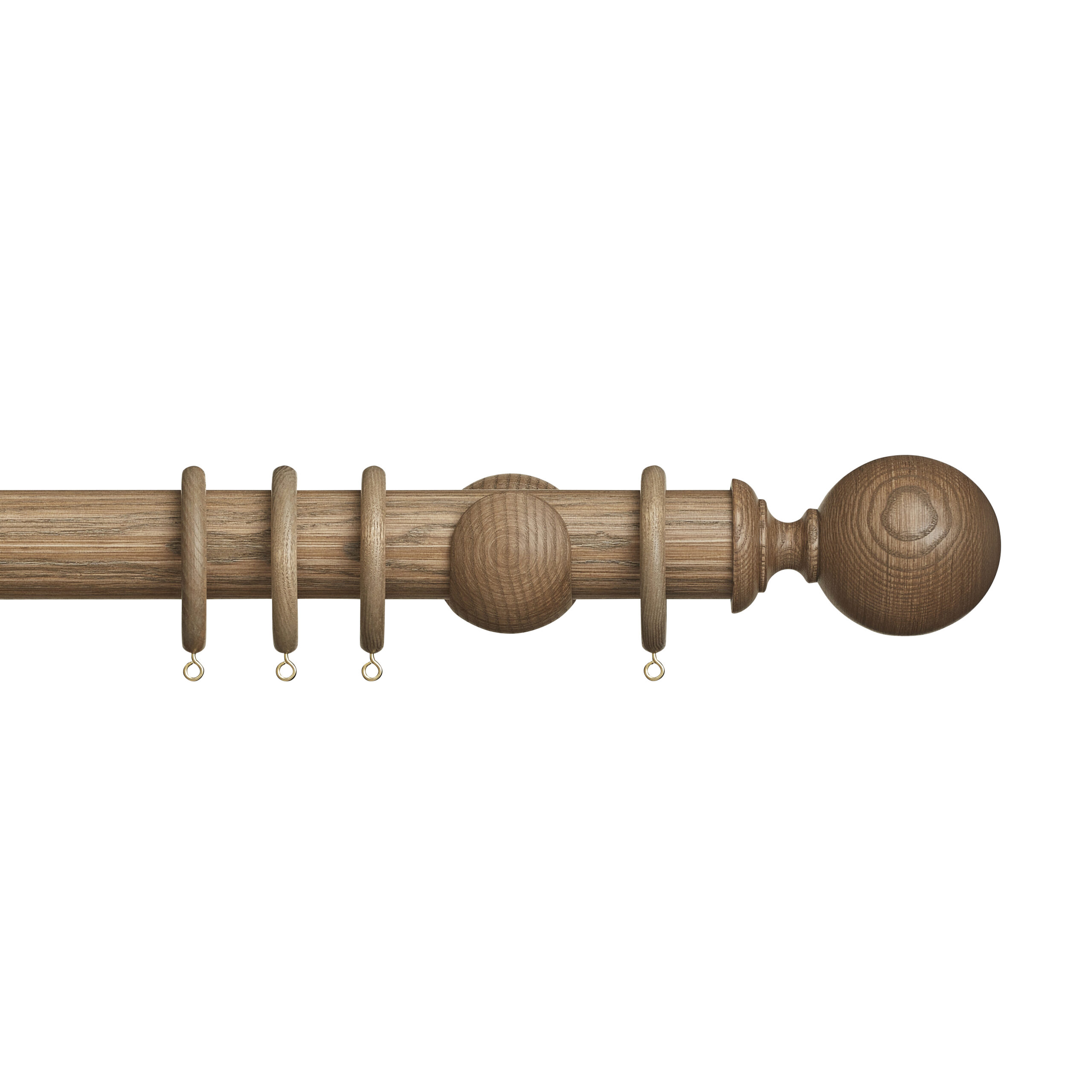 Hallis Hudson Eden Ball 45mm Wooden Curtain Pole
