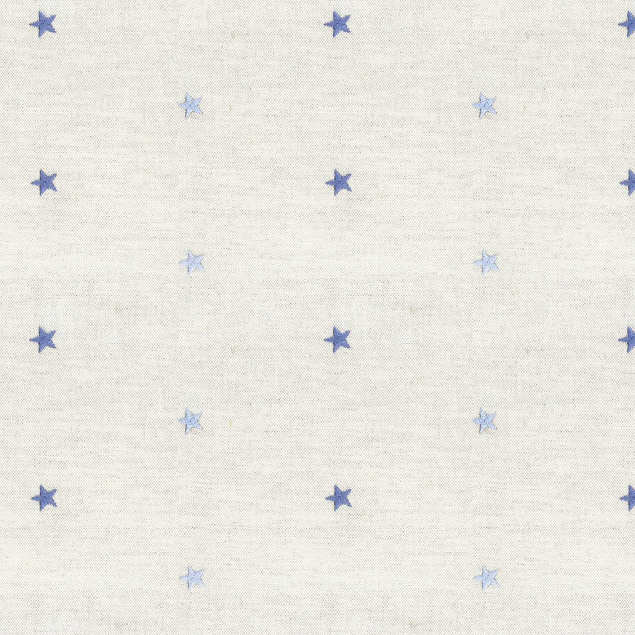 Ian Mankin Embroidered Union Star Fabric