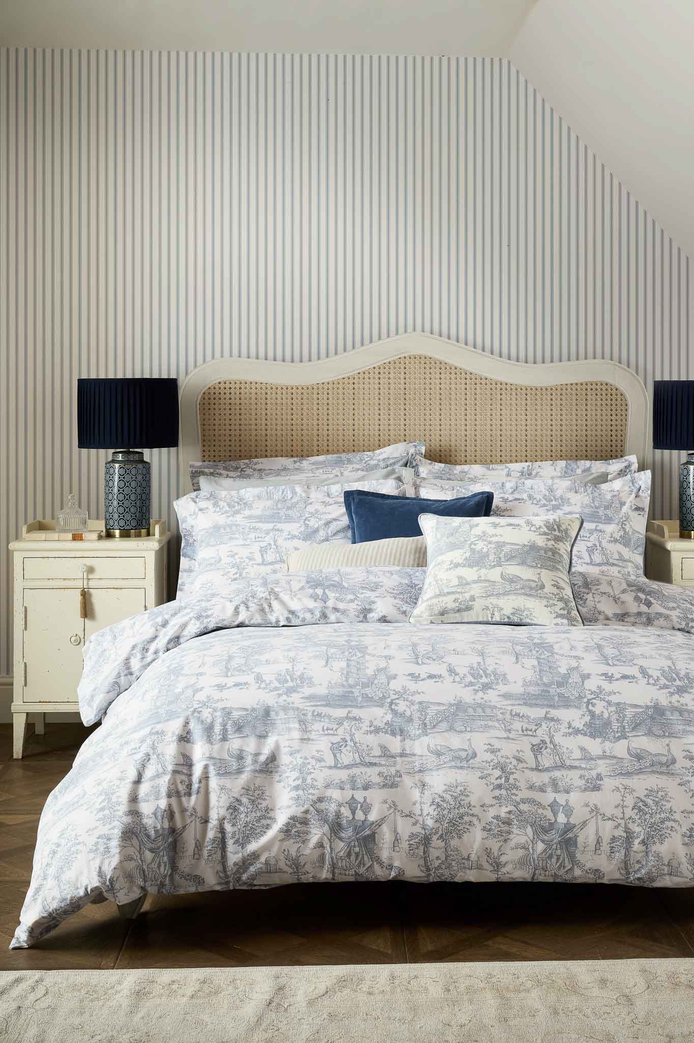 Laura Ashley Braysmith Toile Duvet Cover and Pillowcase Set