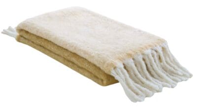 Laura Ashley Bronwen Throw - Ochre Yellow