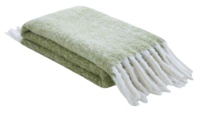 Laura Ashley Bronwen Throw - Olive Green