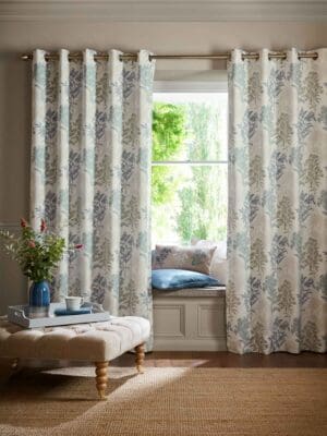 Laura Ashley Tenby Blackout Lined Eyelet Curtains