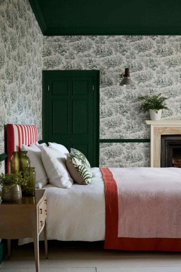 Little Greene Lovers' Toile Wallpaper