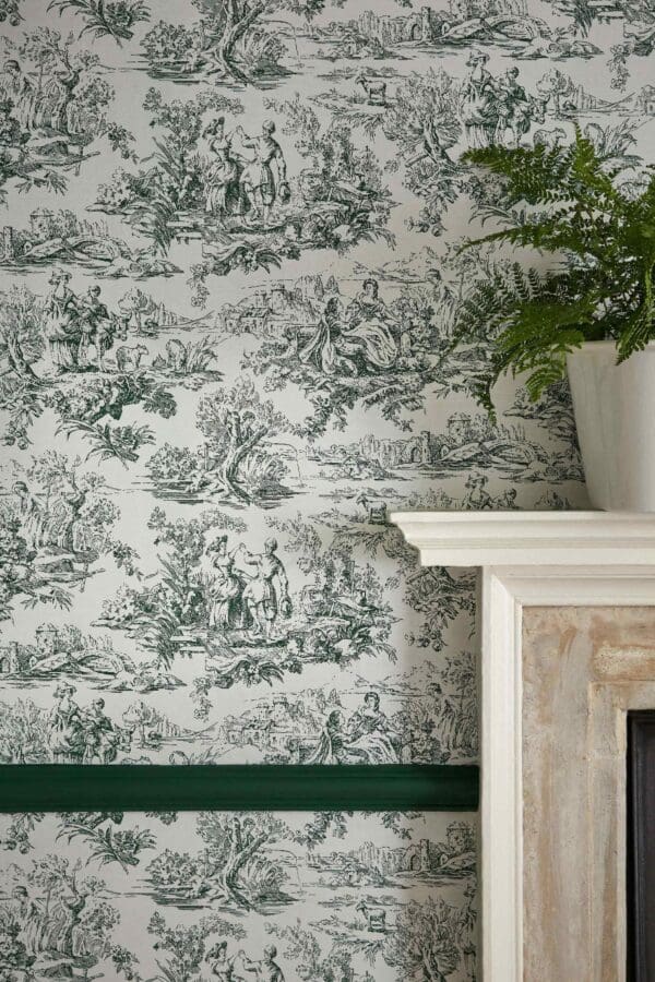 Little Greene Lovers' Toile Wallpaper