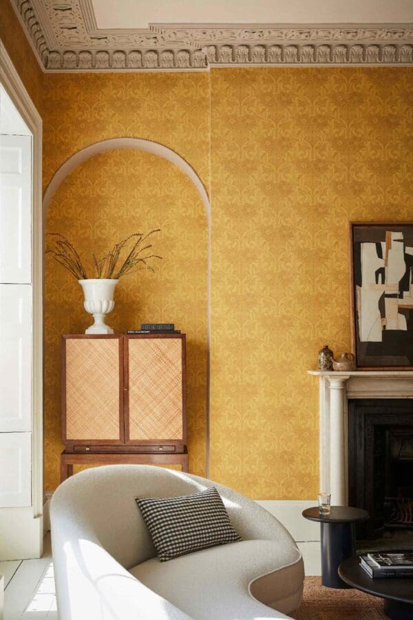 Little Greene Dahlia Scroll Wallpaper