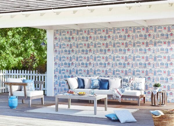 Sanderson Port Isaac Beach Huts Wallpaper