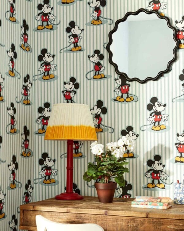 Disney Home for Sanderson Mickey Stripe Wallpaper