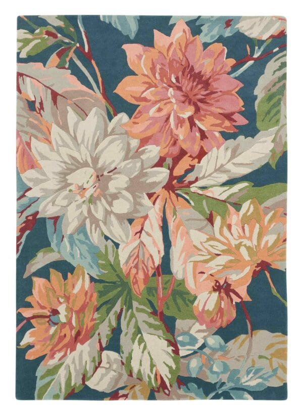Sanderson Dahlia and Rosehip Rug
