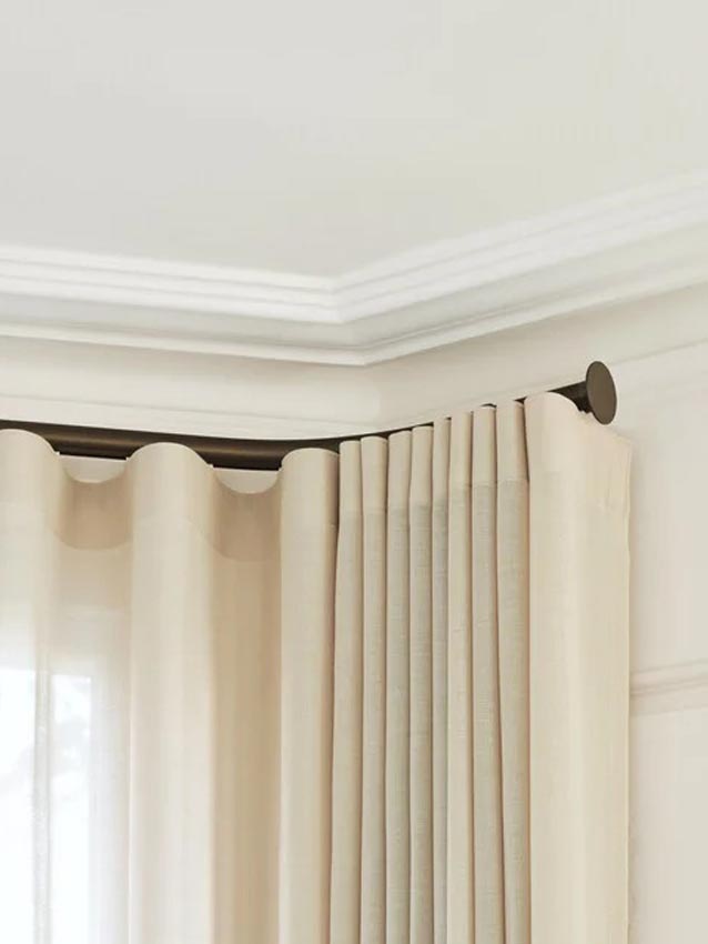 Bay Window Curtain Poles