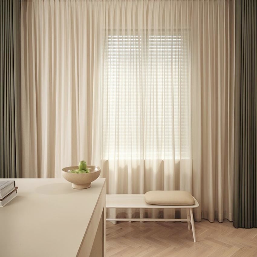 Silent Gliss Swiss Pleat Curtains