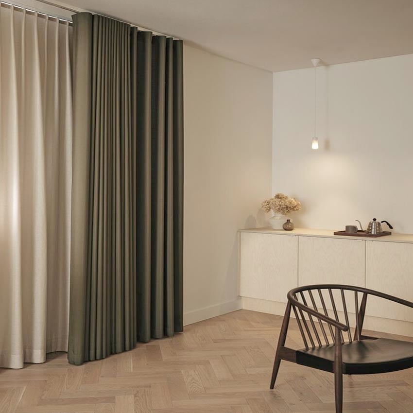 Silent Gliss Swiss Pleat Curtains