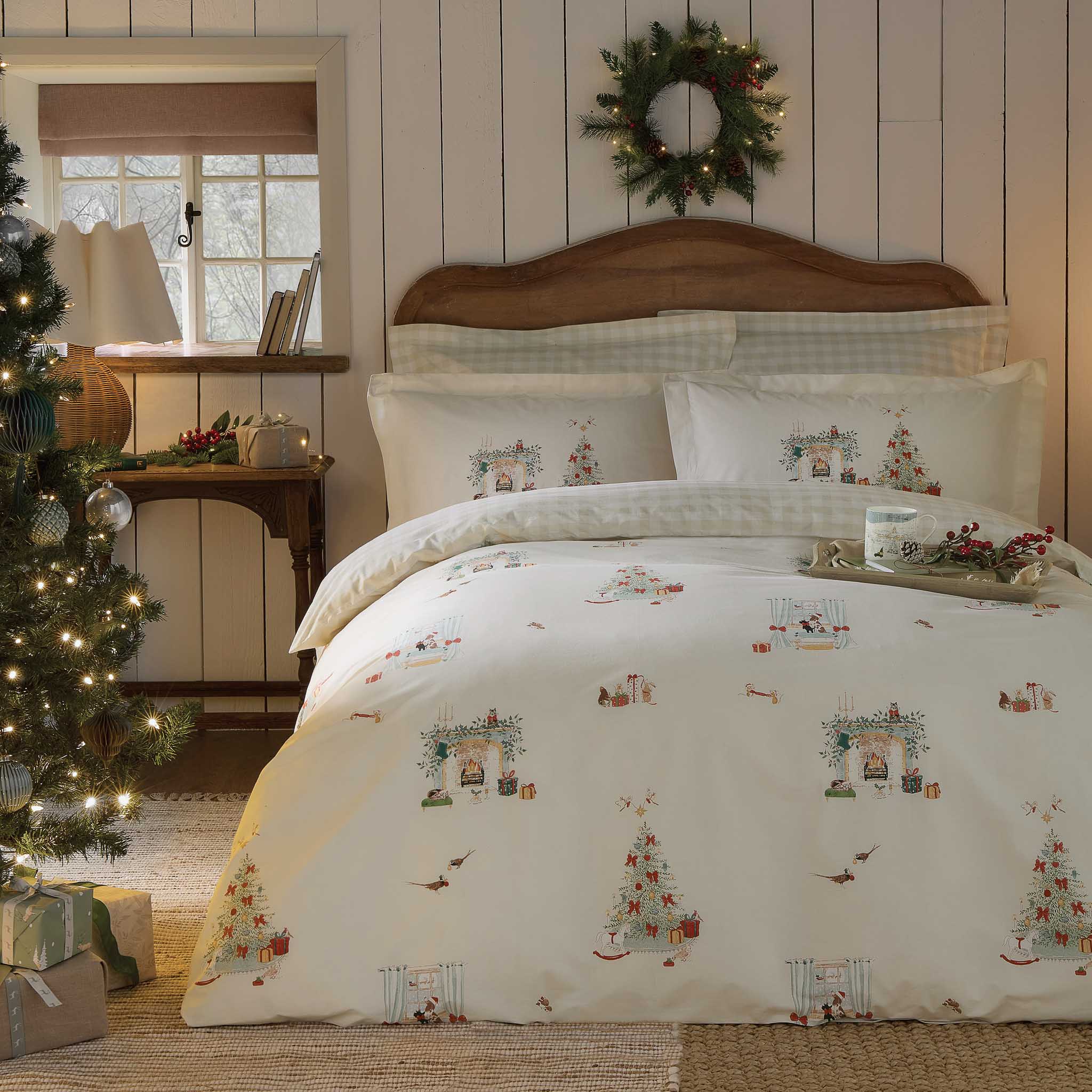 Sophie Allport Cosy Christmas Duvet Cover and Pillowcase Set