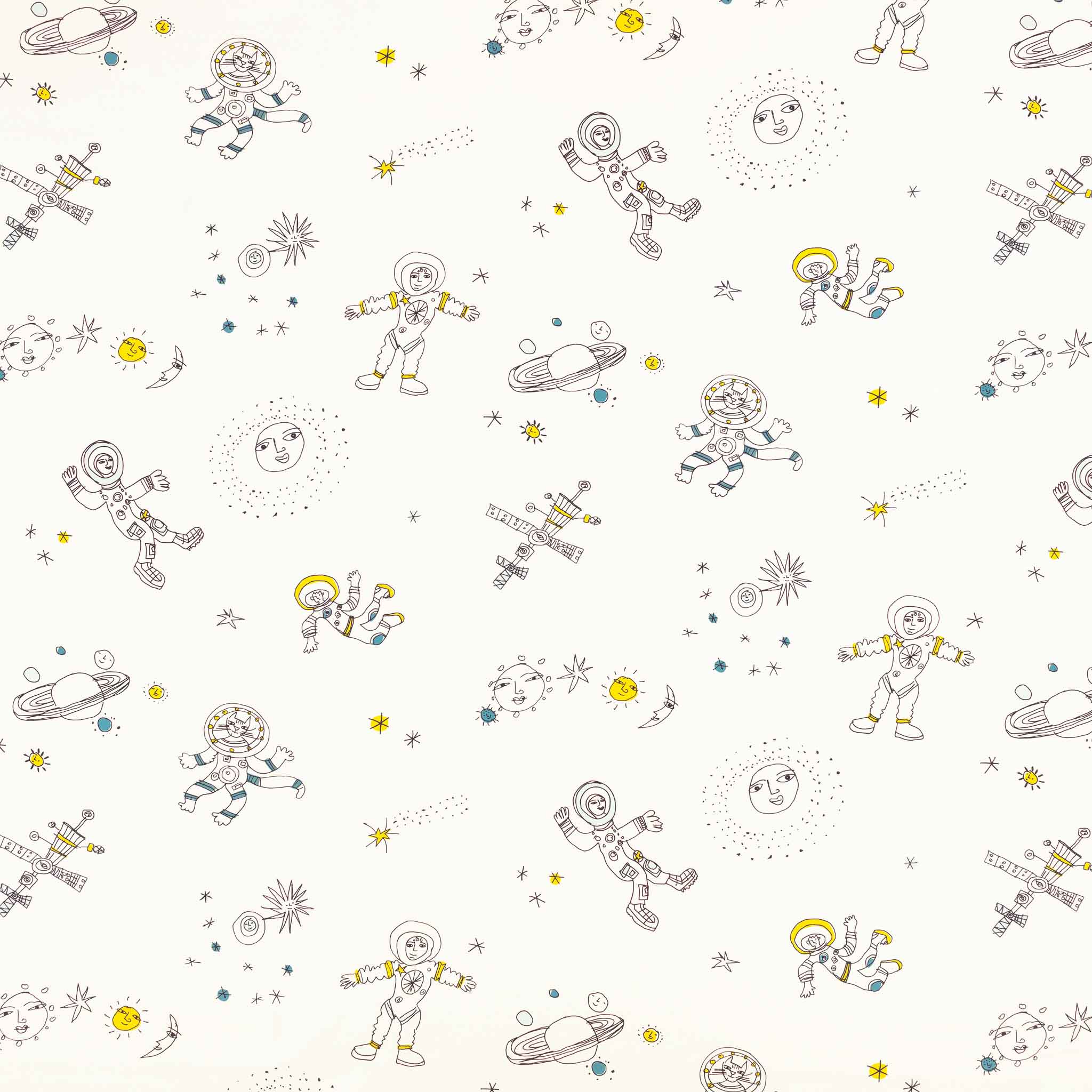Villa Nova Cosmic Cats Fabric