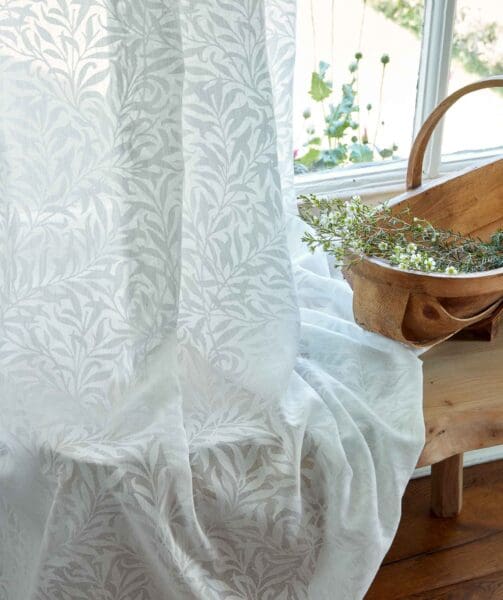 William Morris At Home The Forager Willow Bough Sheer Fabric