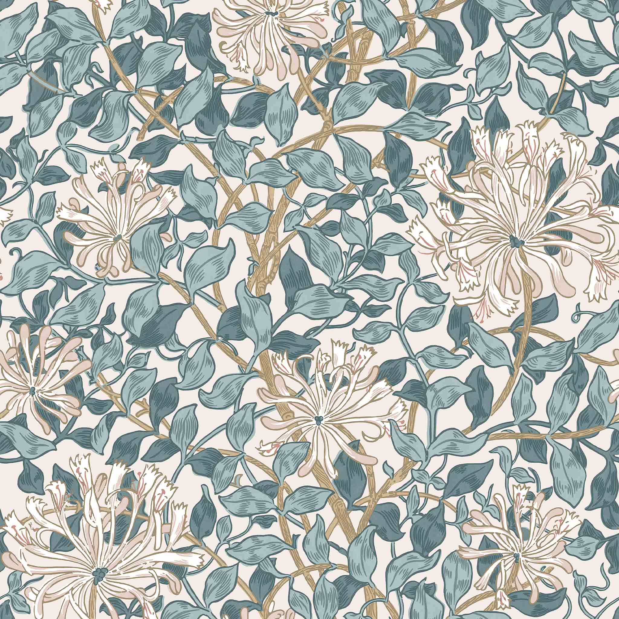 William Morris At Home Honeysuckle Wallpaper