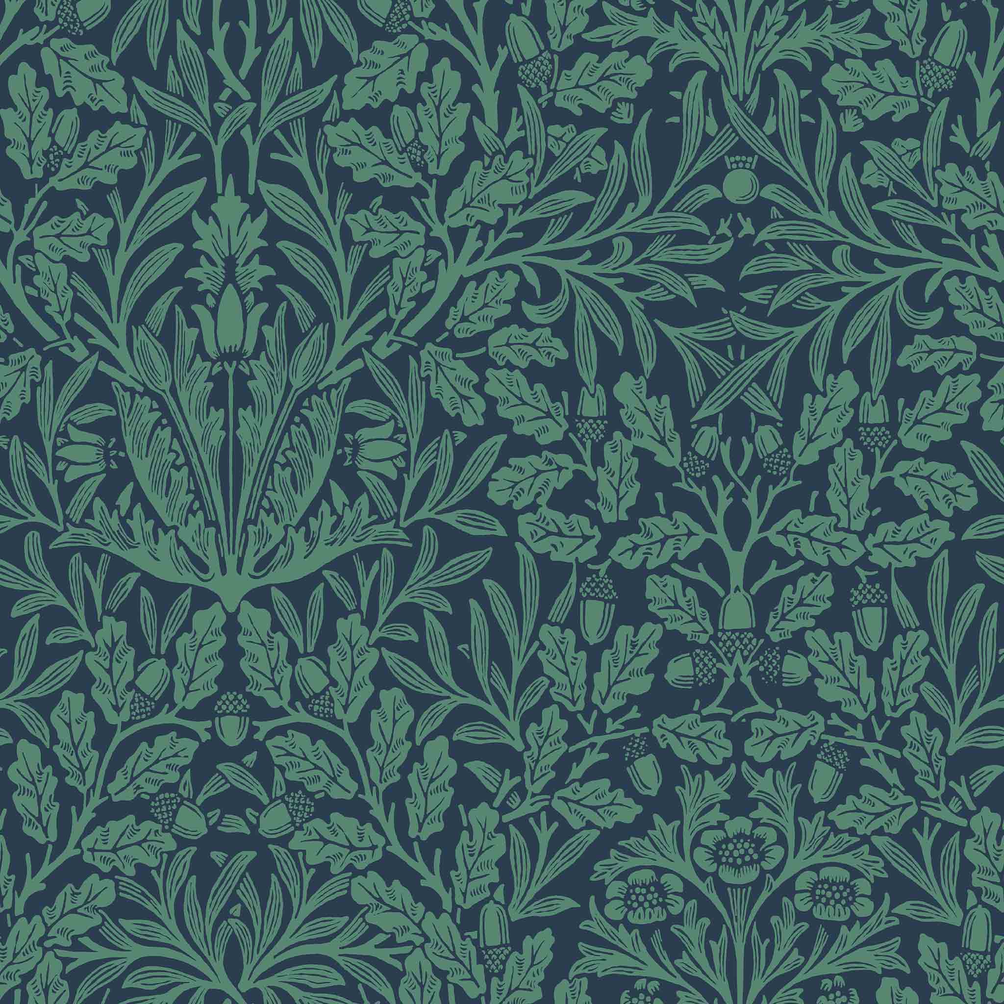 William Morris At Home Acorn Wallpaper