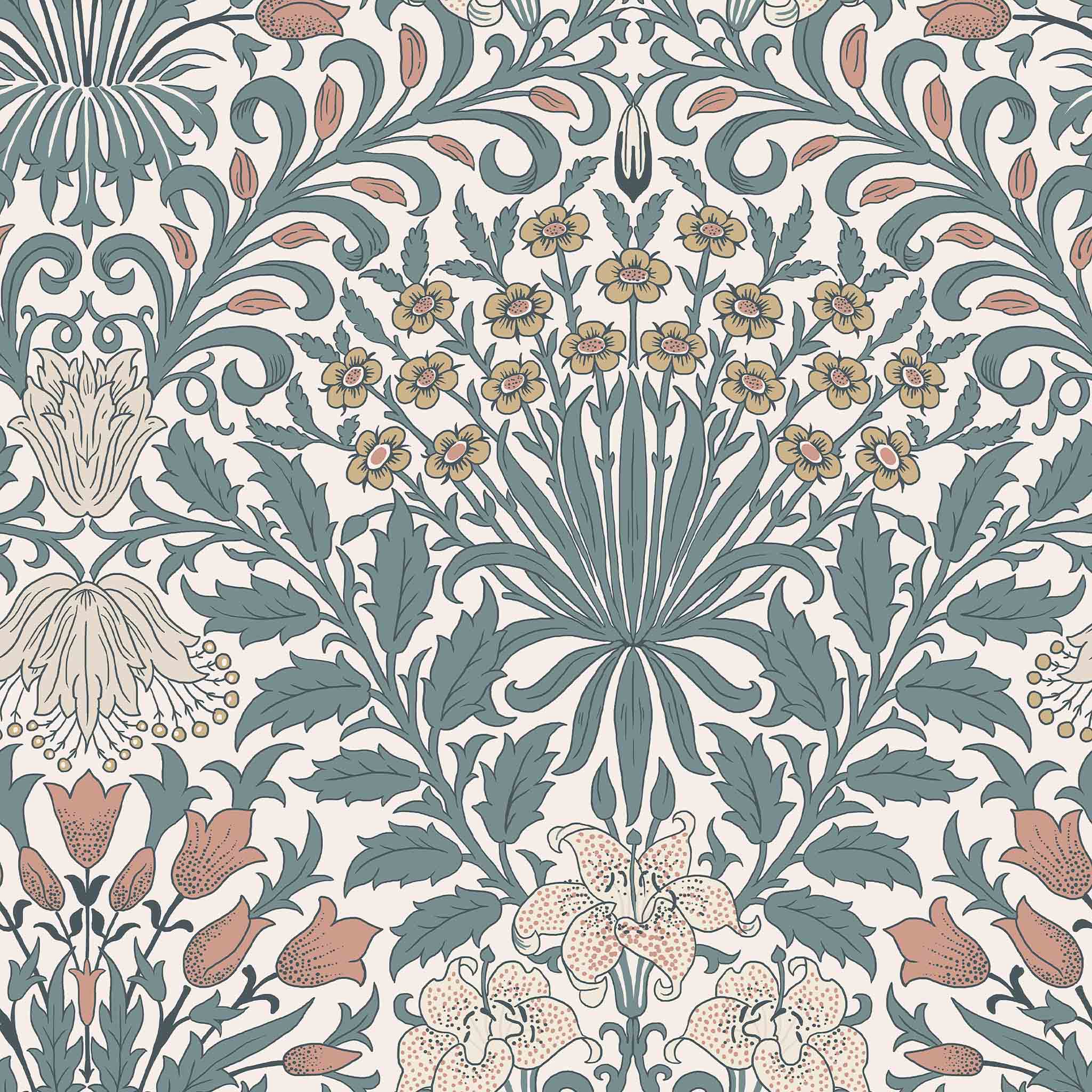 William Morris At Home Garden Wallpaper