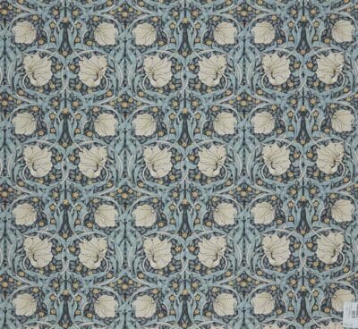 William Morris at Home Kelmscott Gardens Pimpernel Fabric