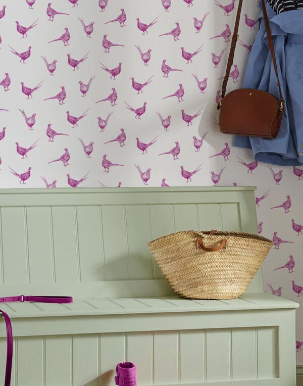 Joules Flirty Pheasants Wallpaper